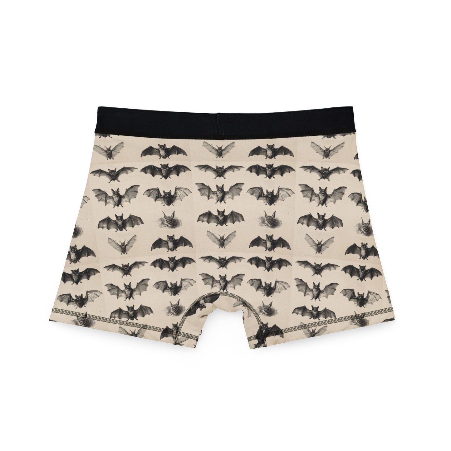 Vintage Bat Species Print Men's Boxer Briefs
