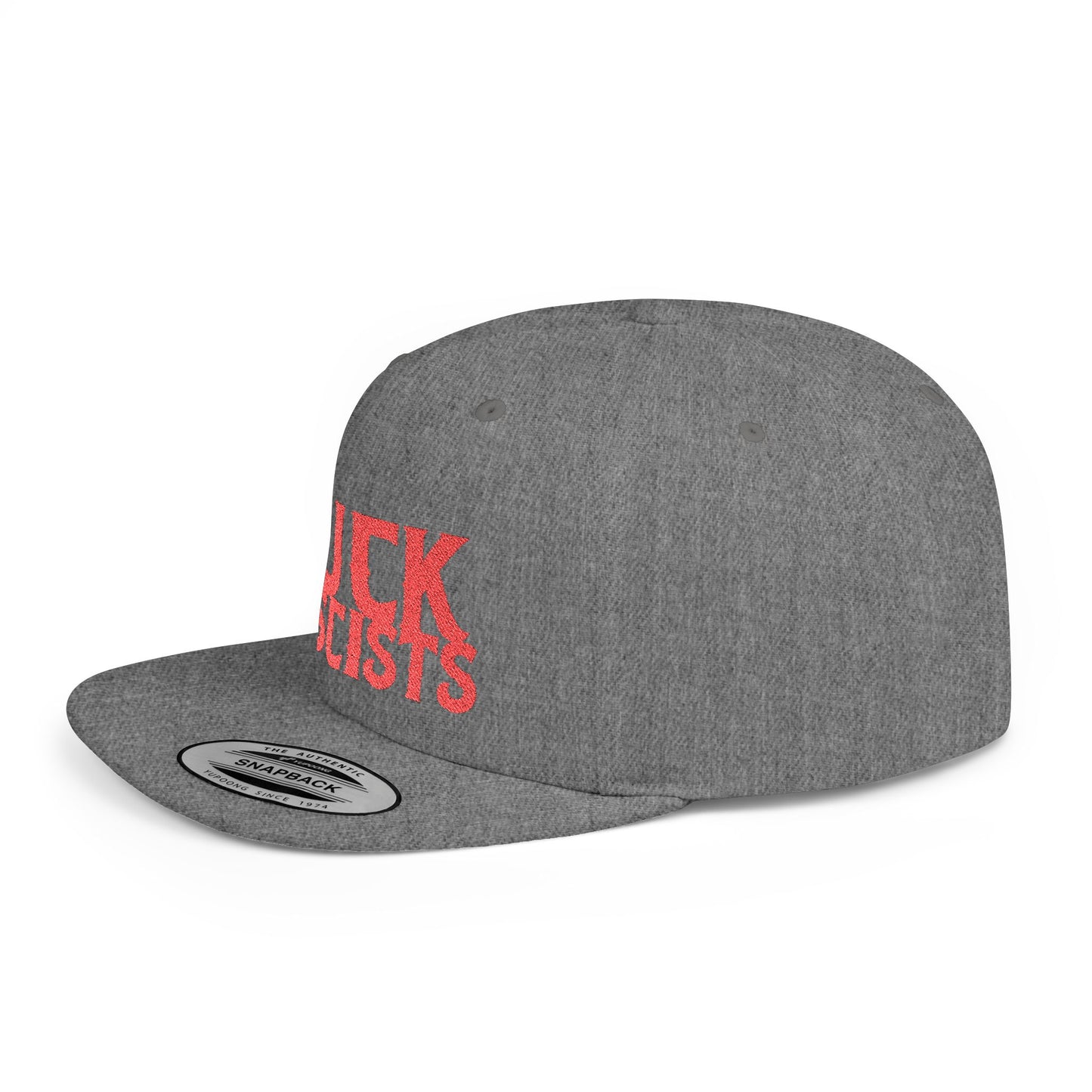 Fuck Fascists Flat Bill Snapback Hat