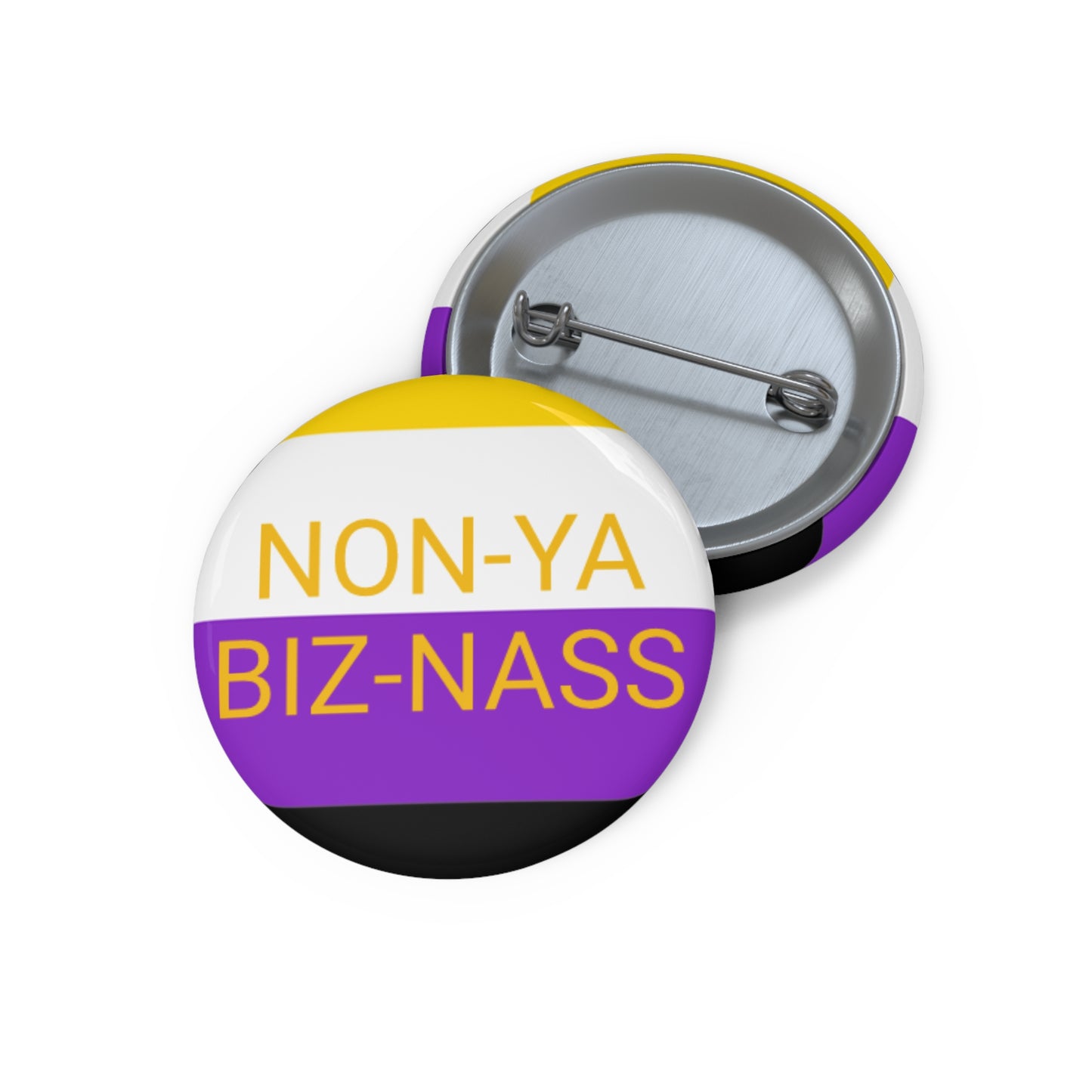 Non Binary Pin Buttons