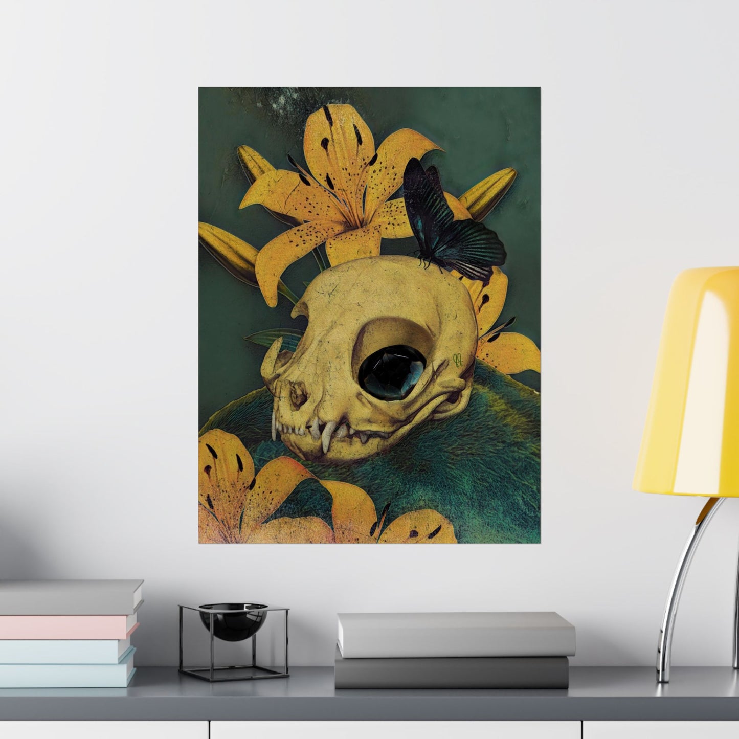 What’s that Mound in the Lily Bed by J.J. Liles (Premium Matte Fine Art Poster)