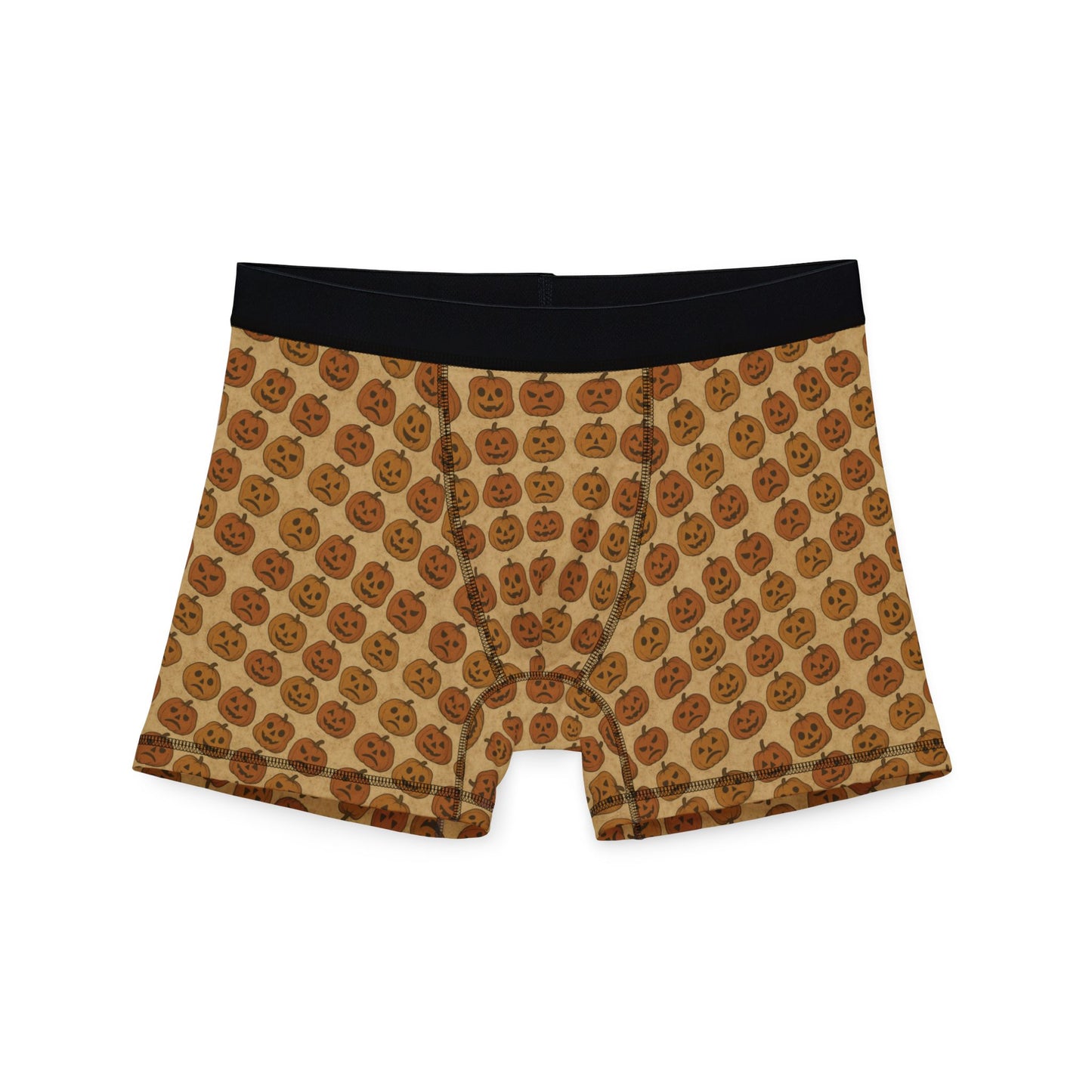 Vintage Pumpkin Print Boxer Briefs