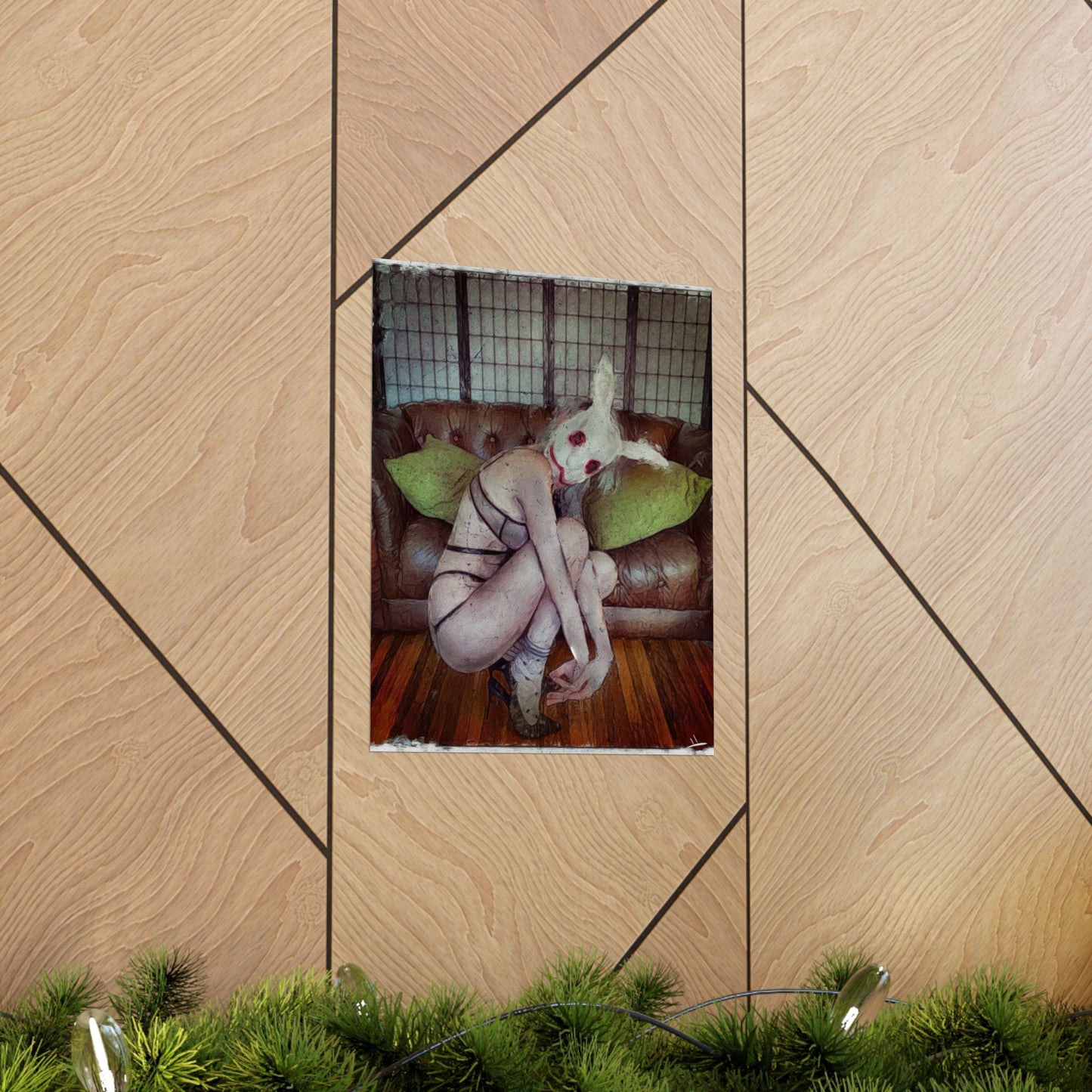 Follow the White Rabbit (Premium Matte Fine Art Poster)