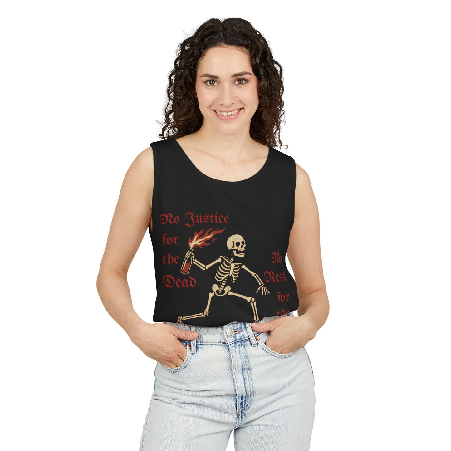 NO JUSTICE, NO REST Moltav Punk Unisex Tank