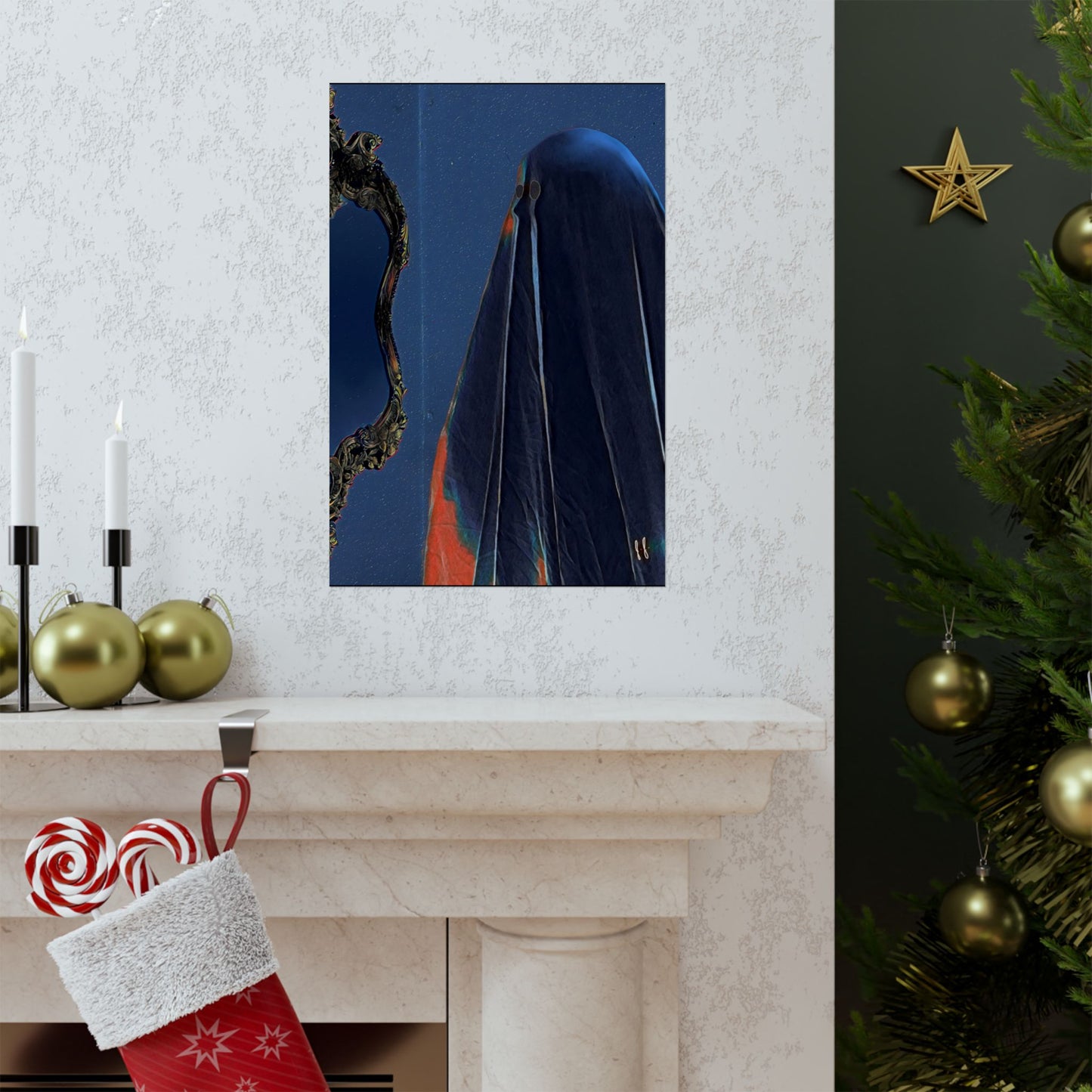 Moon Glow Ghostie by J.J. Liles (Premium Matte Fine Art Poster)