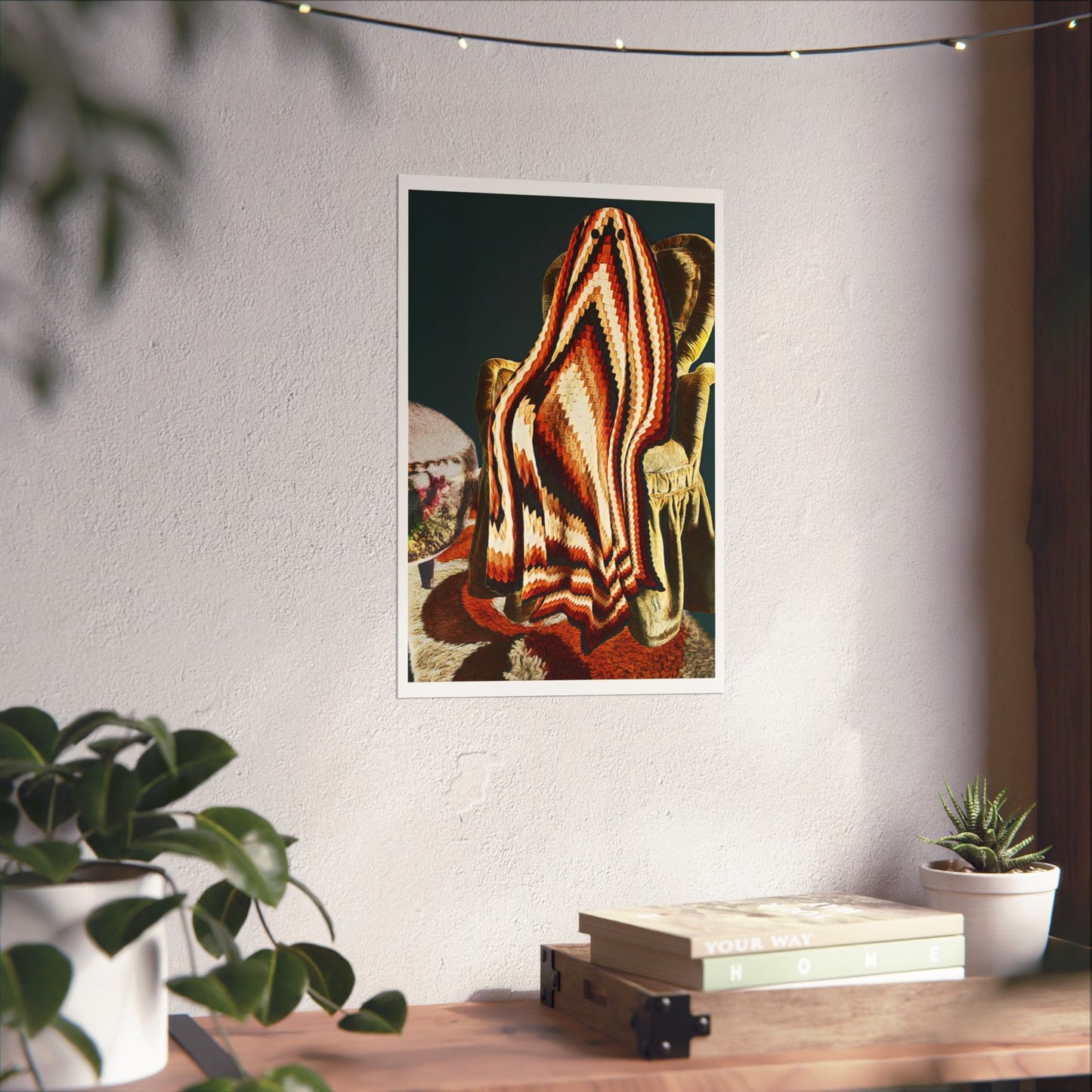 Cozy Night Ghostie by J.J. Liles (Premium Matte Fine Art Poster)
