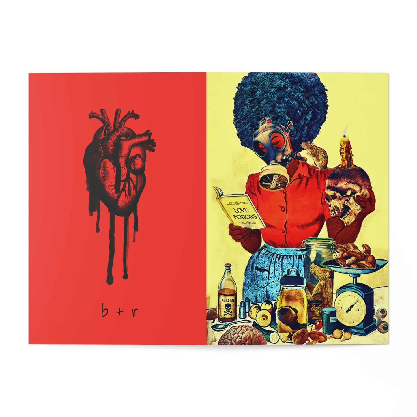Acrid Love Valentine Greeting Cards (7 pcs)