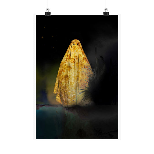 Night Pond (Premium Matte Fine Art Poster)