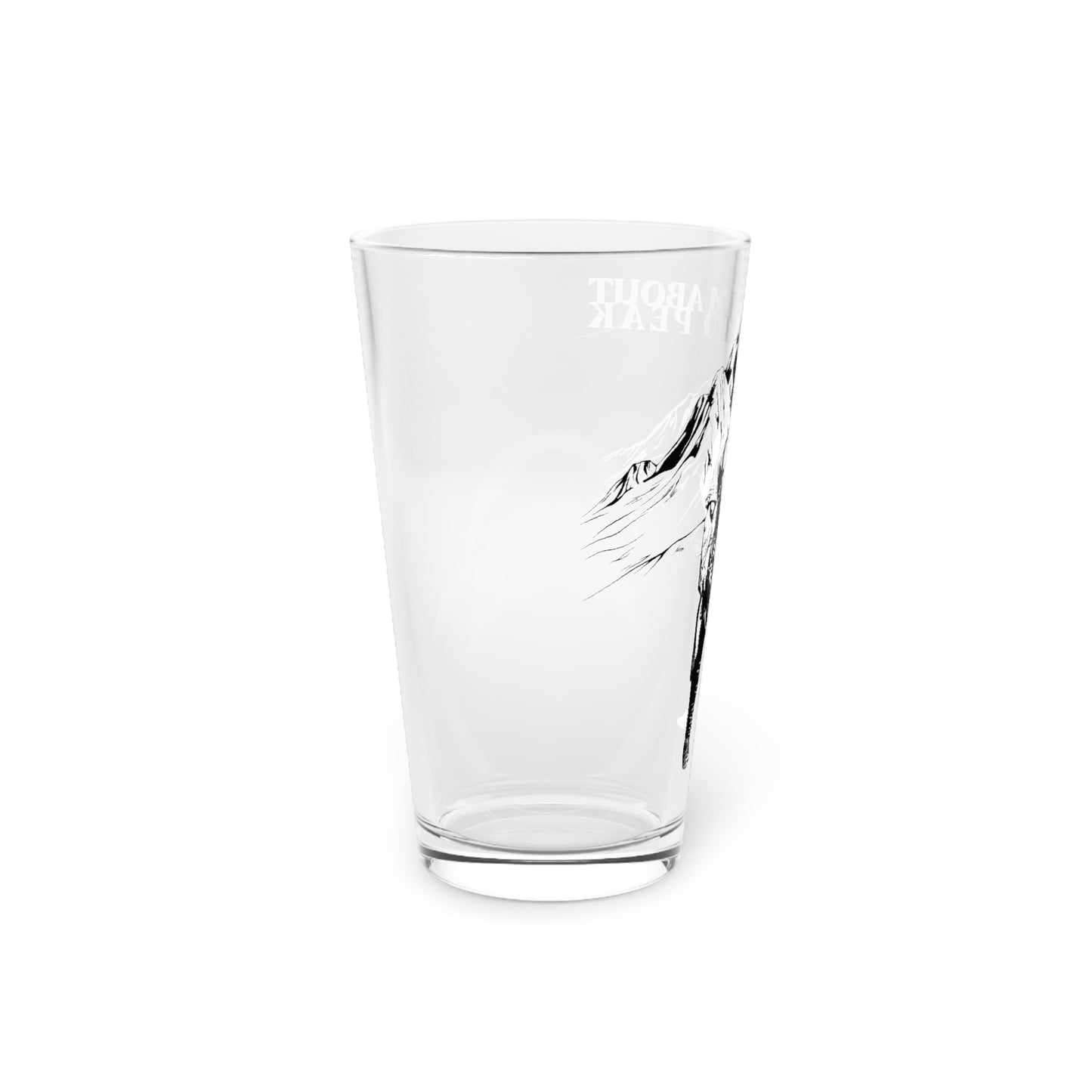 Lederhosen Bear Pint Glass, 16oz - I'm About To Peak