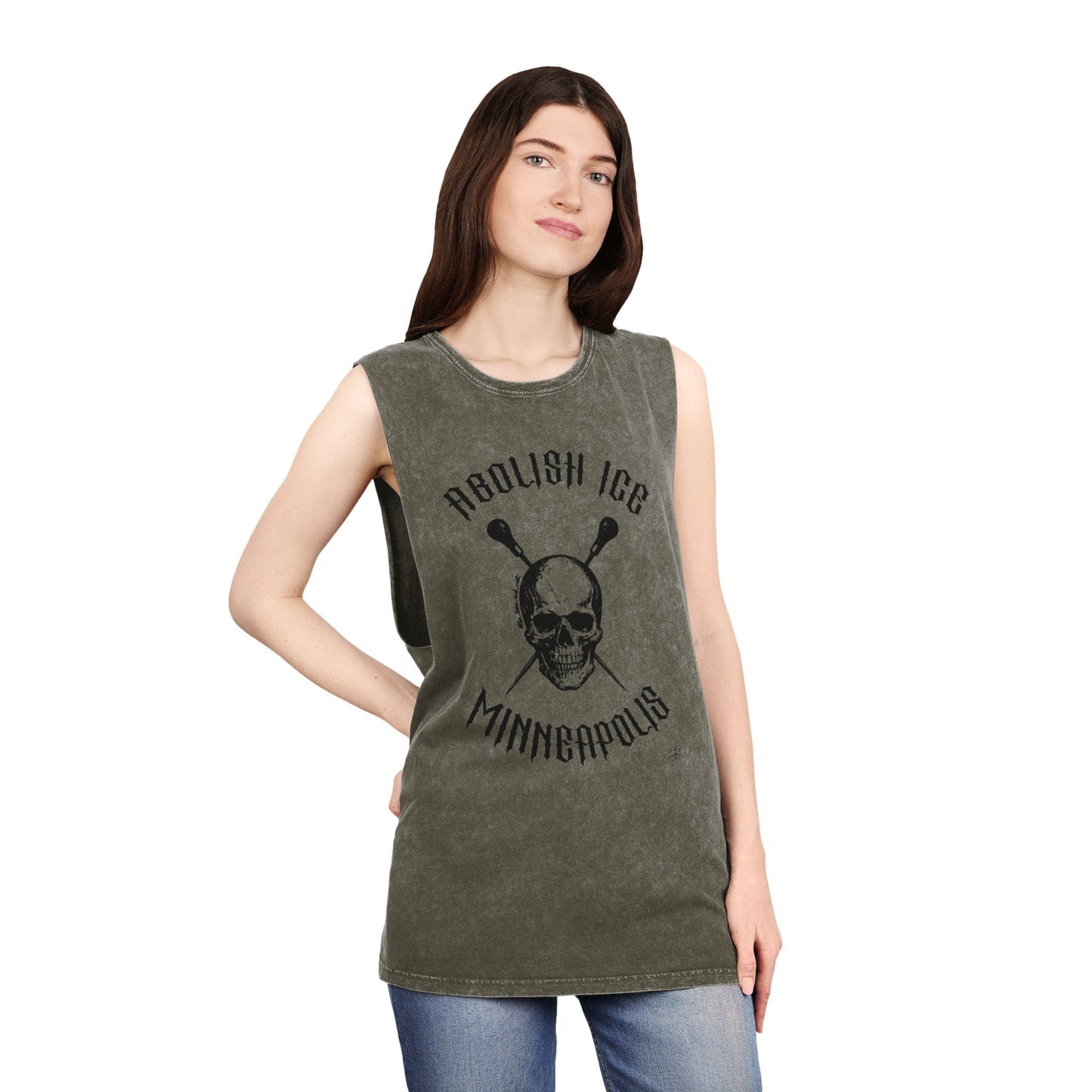 Abolish Ice Icepick Muscle Tee