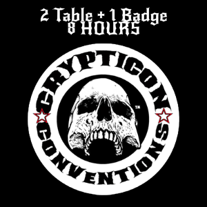 Crypticon: 2 Day/1 Table + 1 Badge