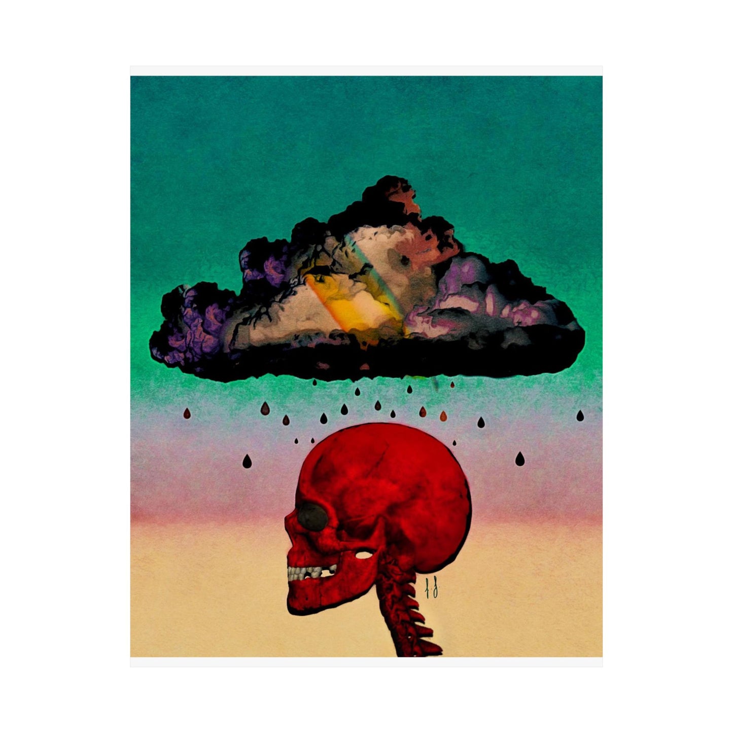 A Little Rain is Good by J.J. Liles (Premium Matte Fine Art Poster)