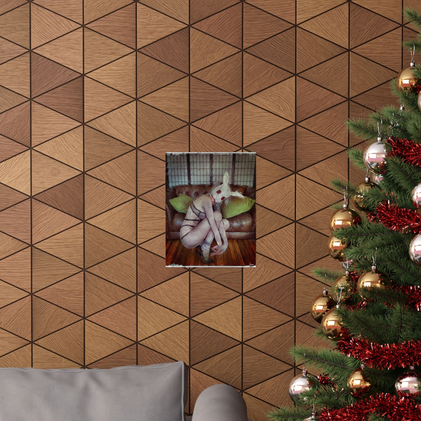 Follow the White Rabbit (Premium Matte Fine Art Poster)