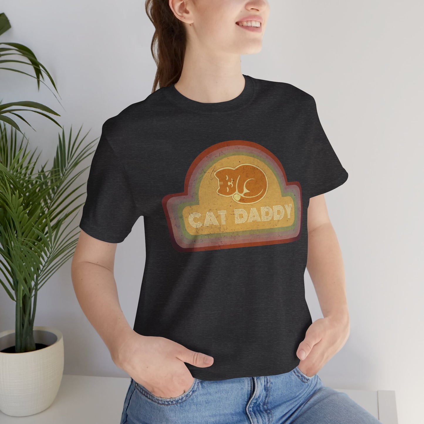 Cat Daddy Rainbow Jersey Short Sleeve Tee
