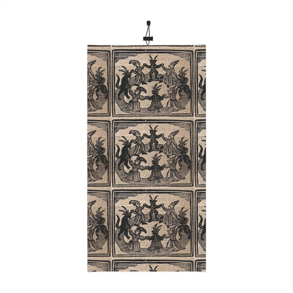 Vintage Witch Dance Winter Neck Gaiter with Drawstring