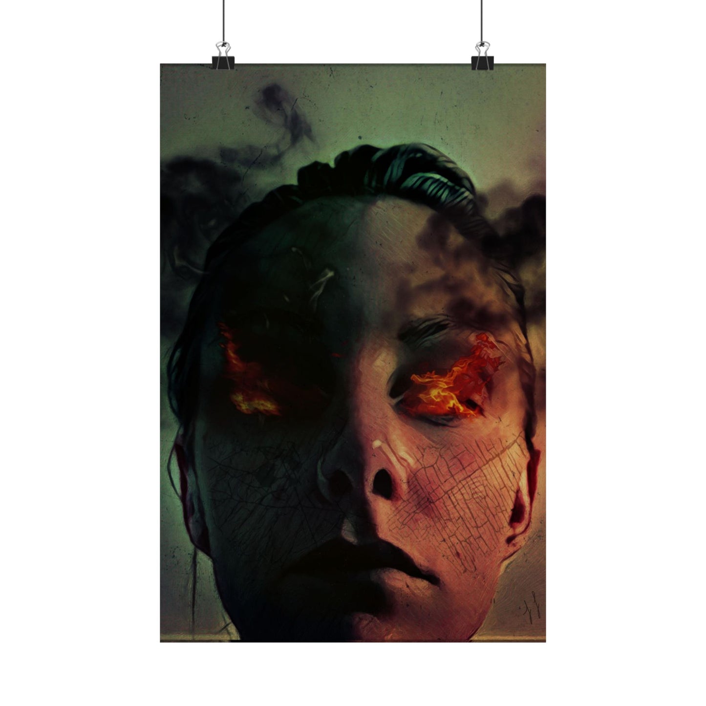 Calculated Human Combustion by J.J. Liles (Premium Matte Fine Art Poster)