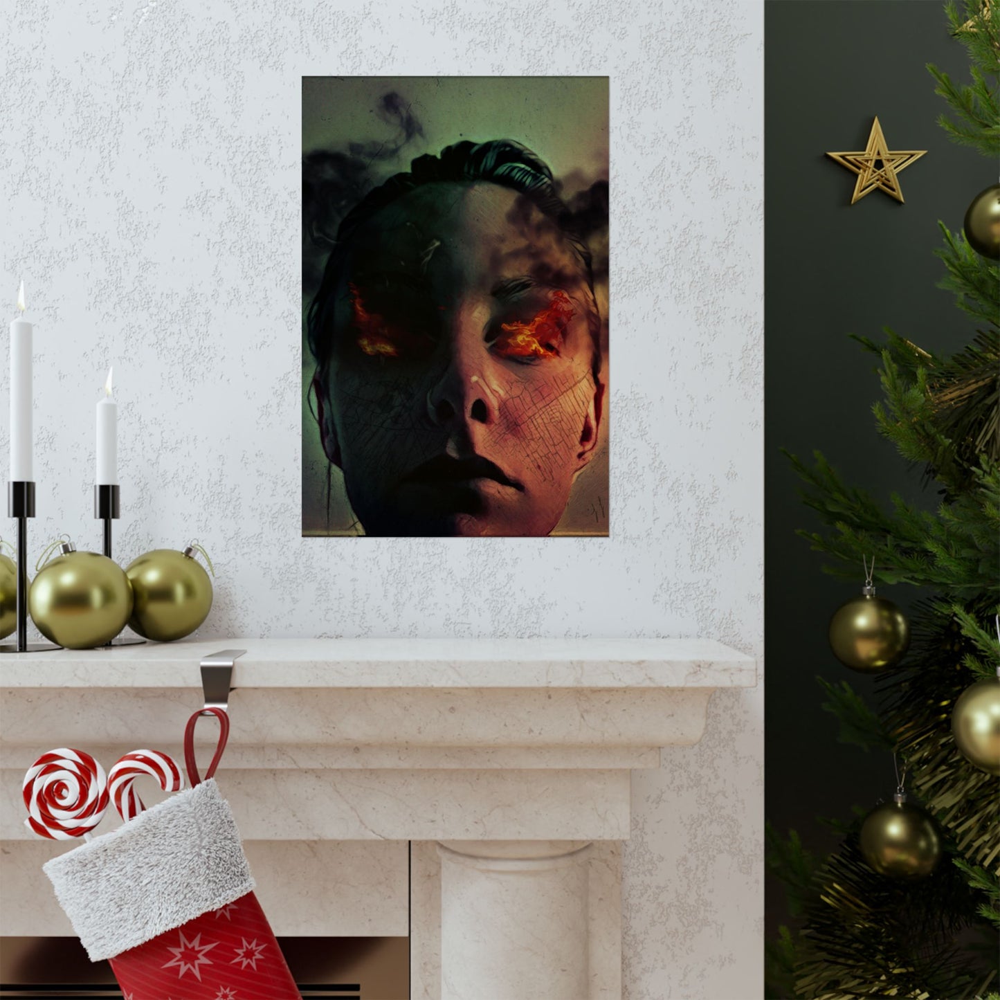 Calculated Human Combustion by J.J. Liles (Premium Matte Fine Art Poster)