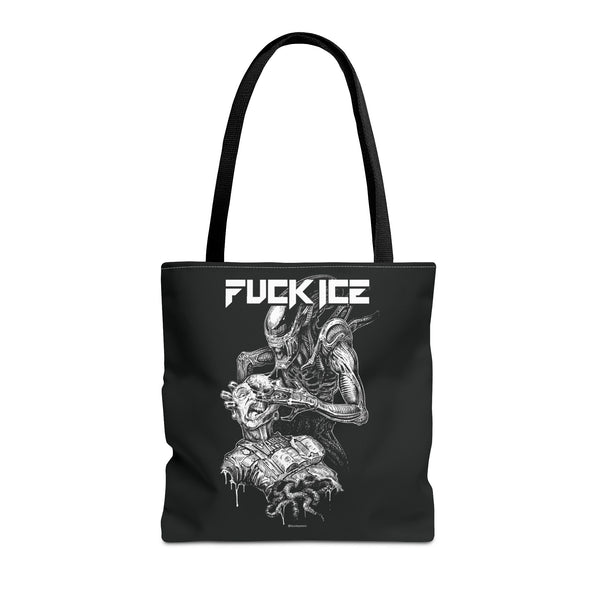 FUCK ICE Xenomorph Tote Bag