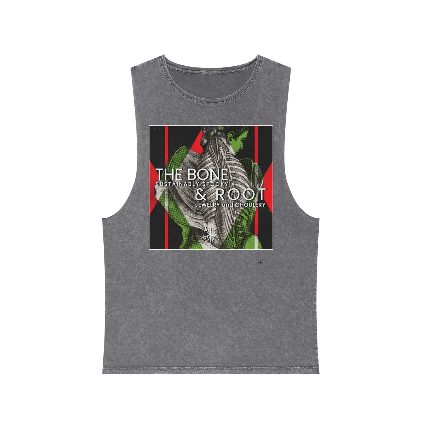 The Bone & Root ‘Duchess Death’ Vintage Stonewash Muscle Top