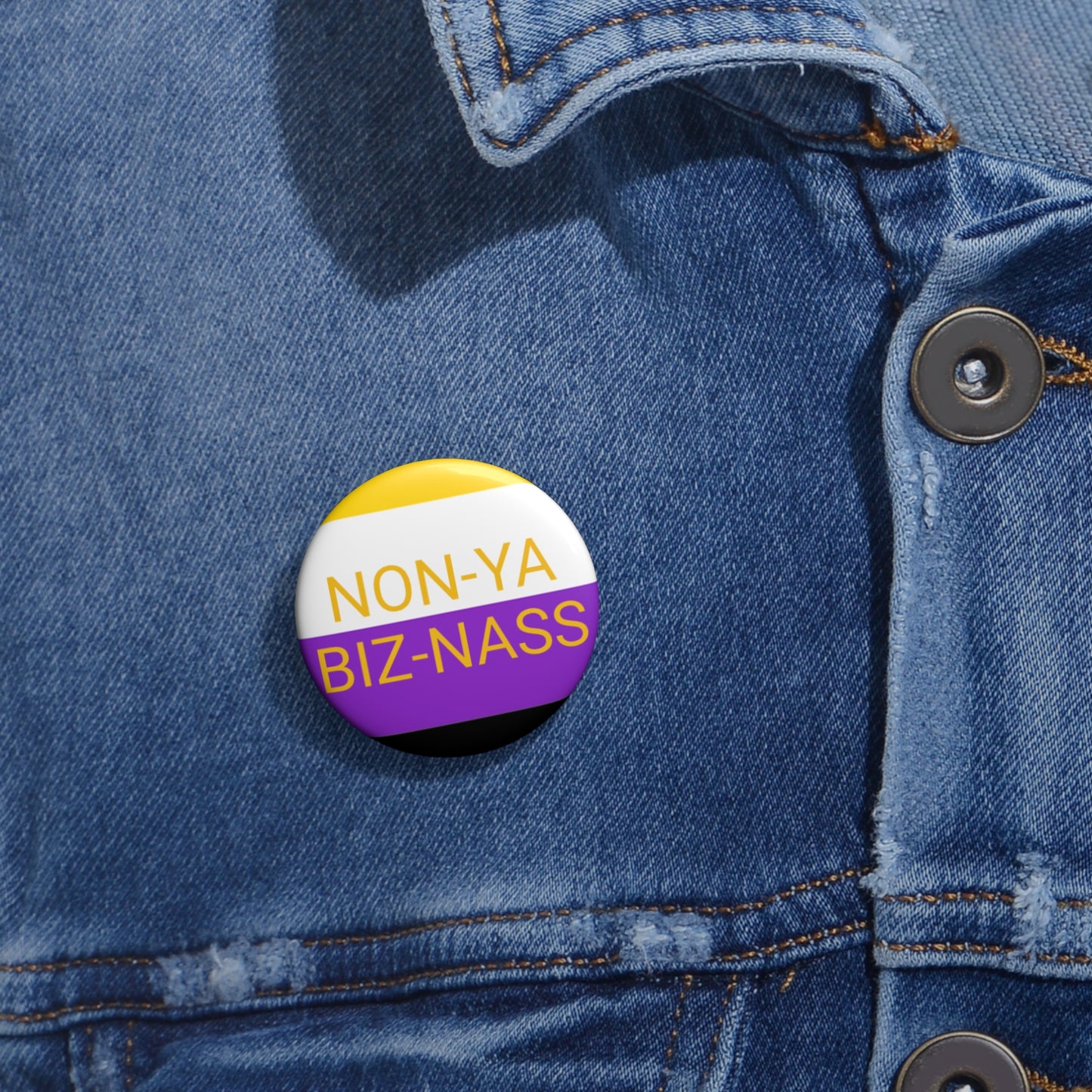 Non Binary Pin Buttons