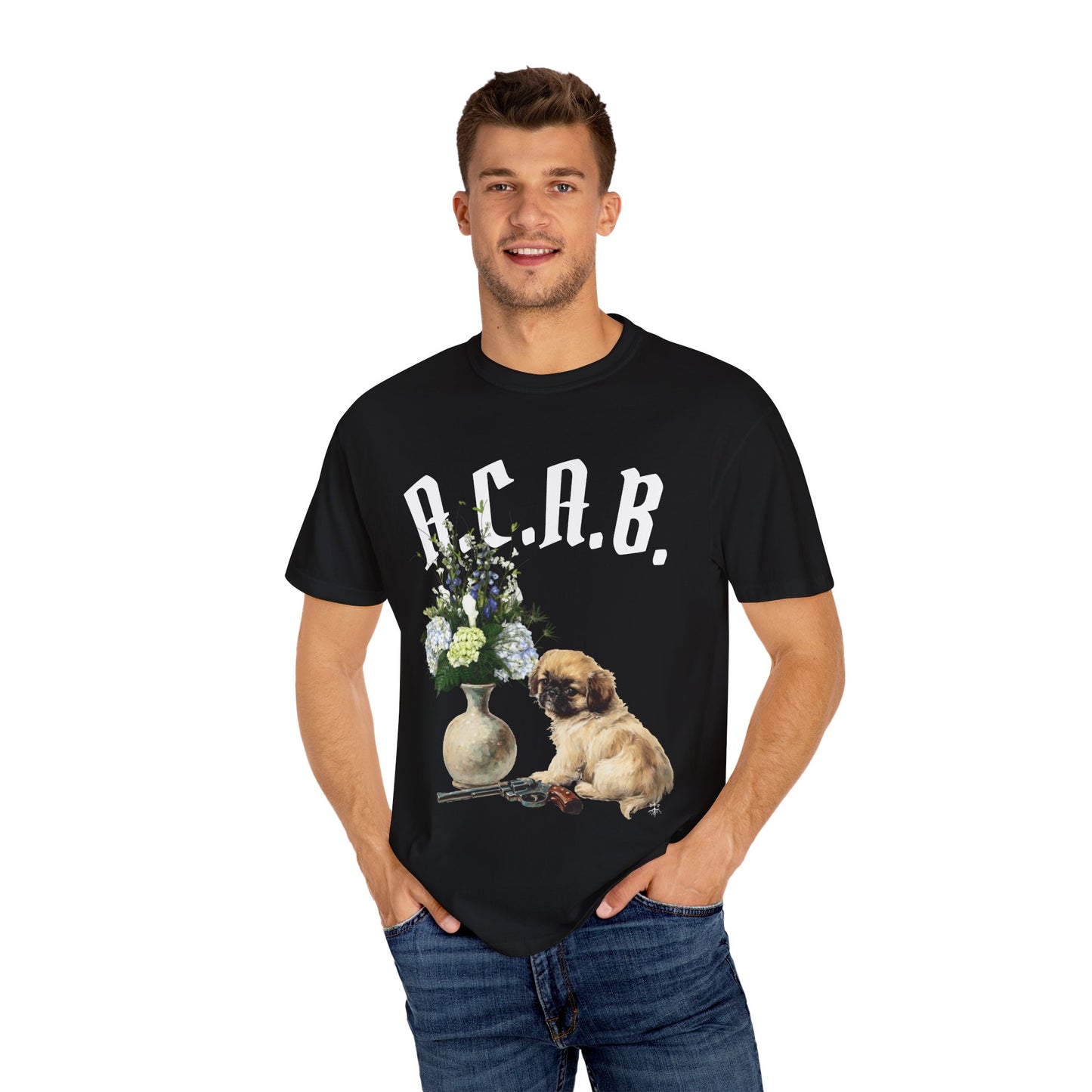ACAB Pistol Pekingese Unisex T-Shirt