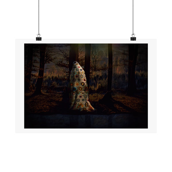 Reflective Ghostie by JJ Liles (Premium Matte Fine Art Poster)