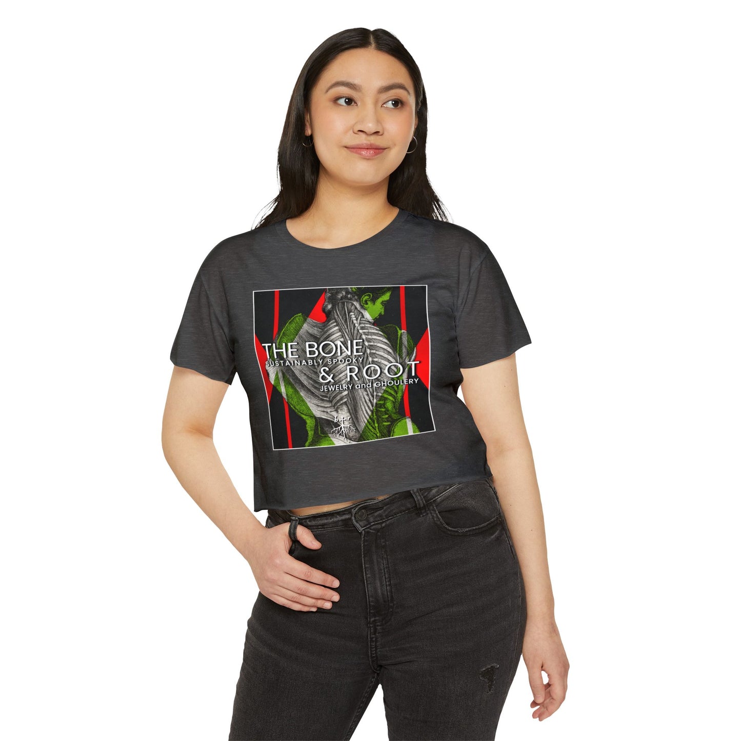 The Bone & Root ‘Duchess Death’ Brand Crop Tee