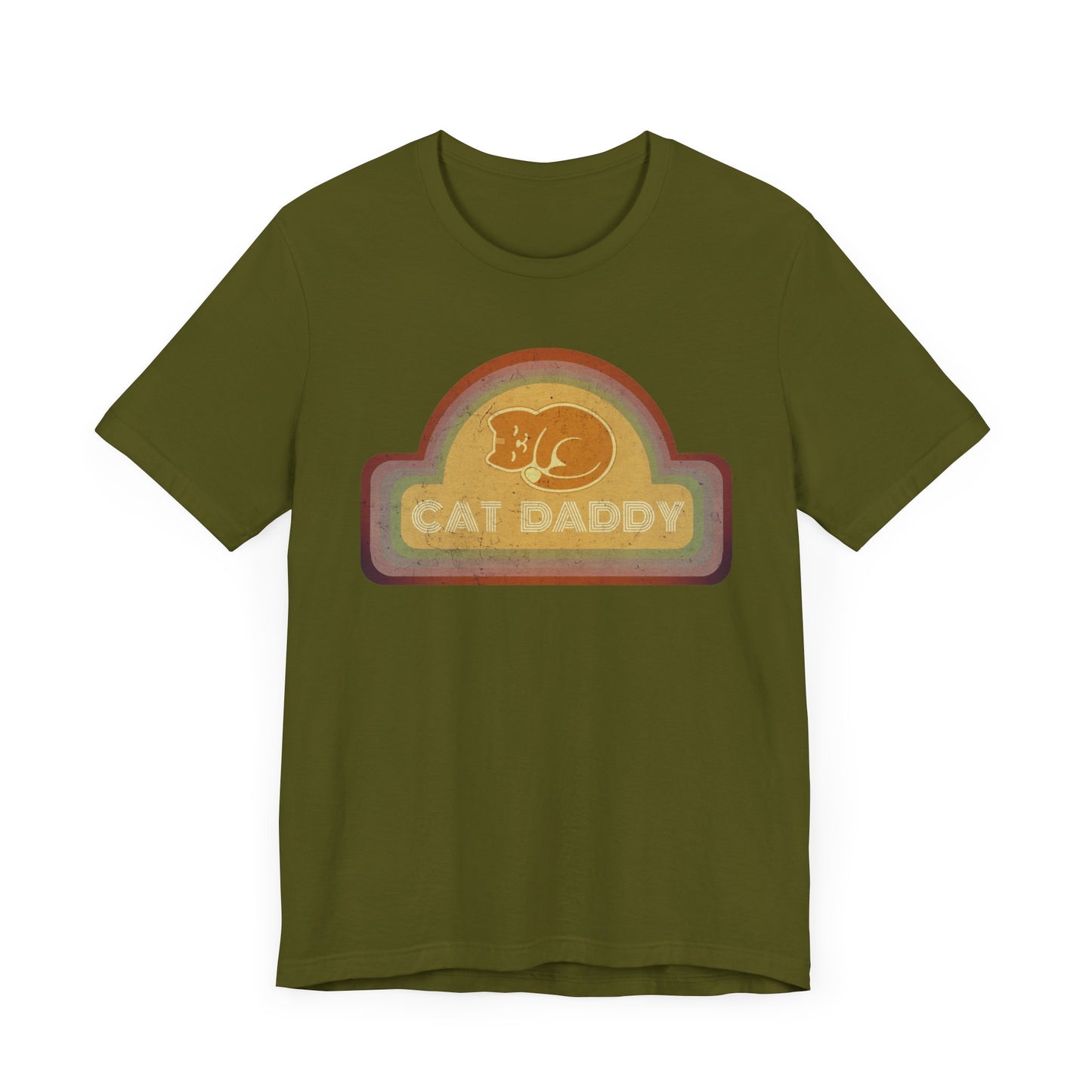 Cat Daddy Rainbow Jersey Short Sleeve Tee