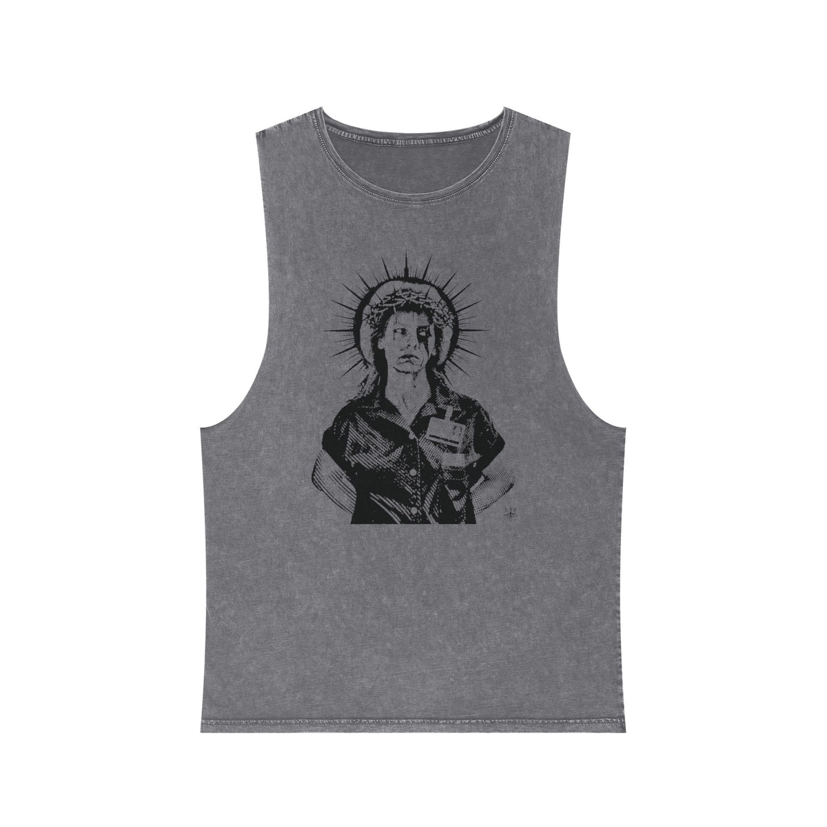 DIED FOR YOUR SINS AILEEN MINERAL WASH MUSCLE TEE