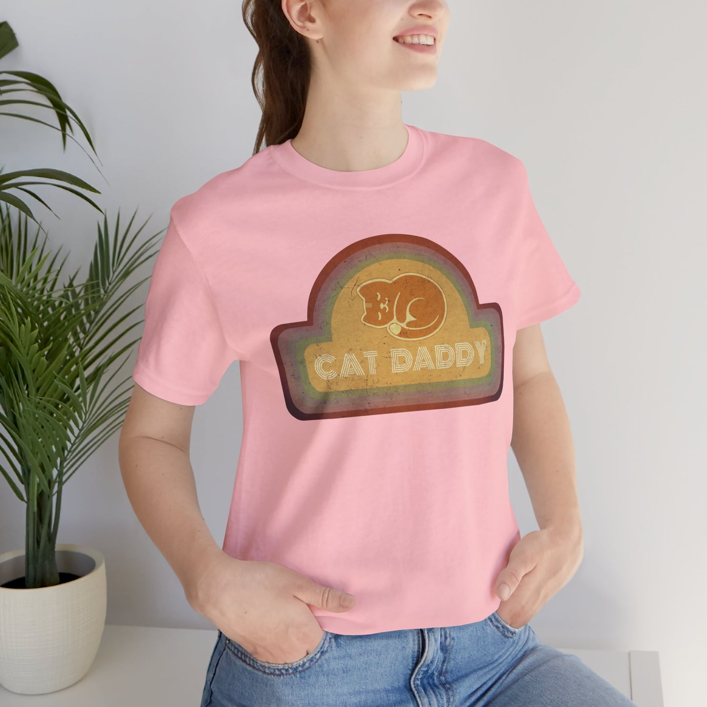 Cat Daddy Rainbow Jersey Short Sleeve Tee