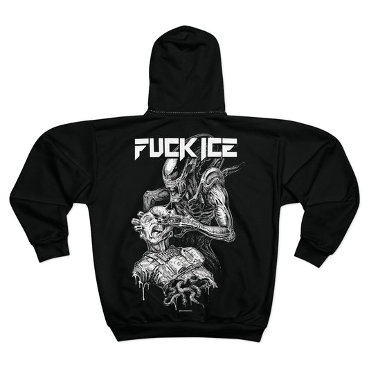 FUCK ICE Xenomorph Tshirt by E.S.