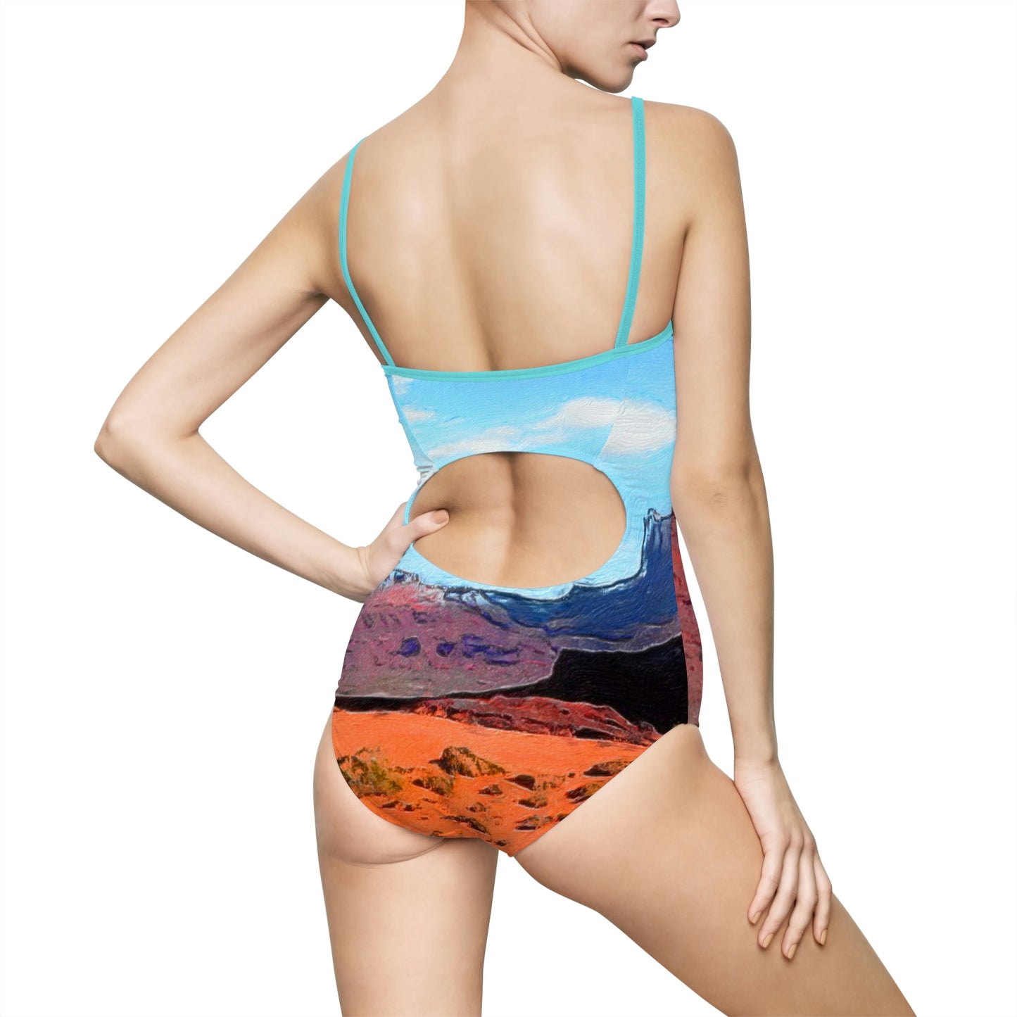 Open Range Western Retro One-piece Swimsuit