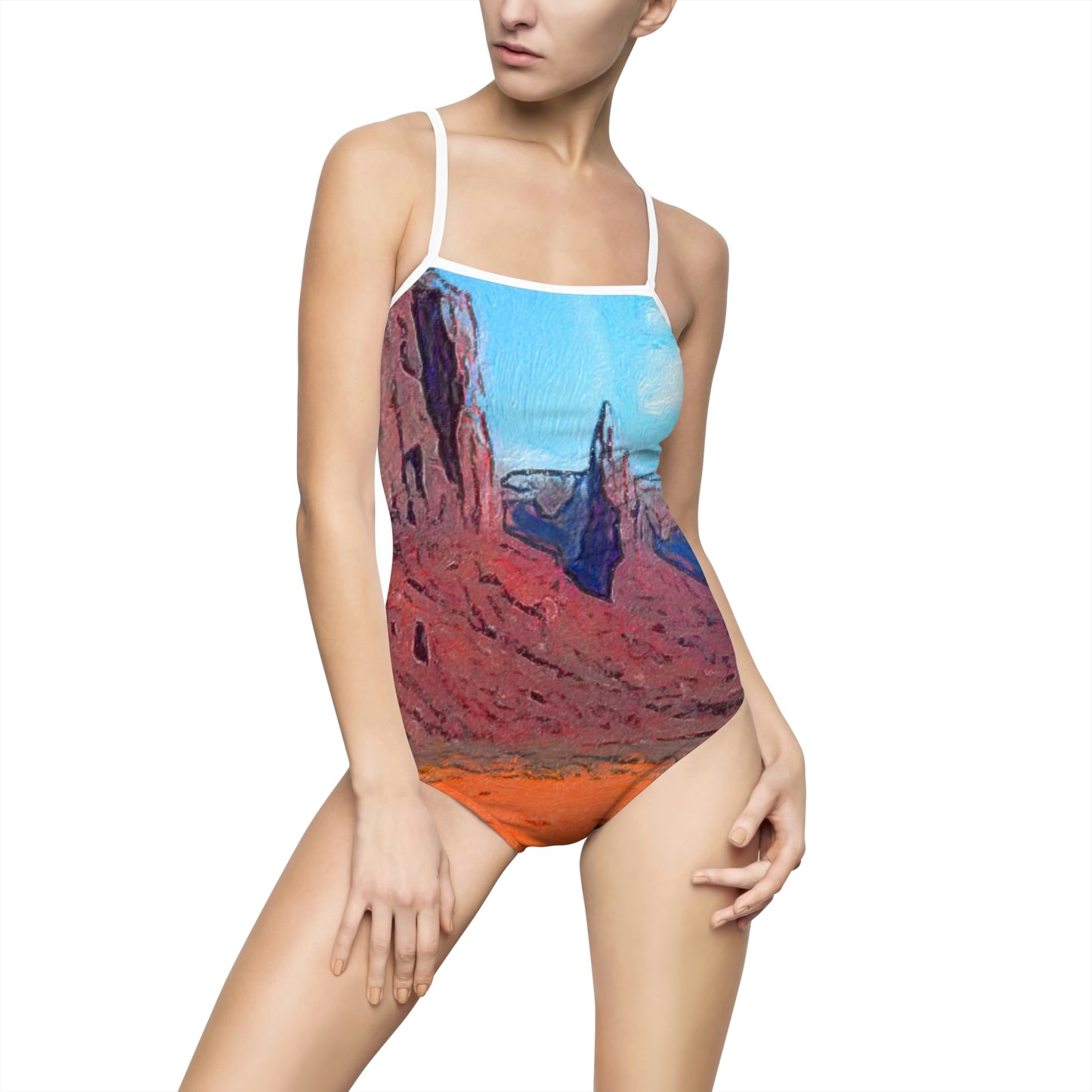 Open Range Western Retro One-piece Swimsuit