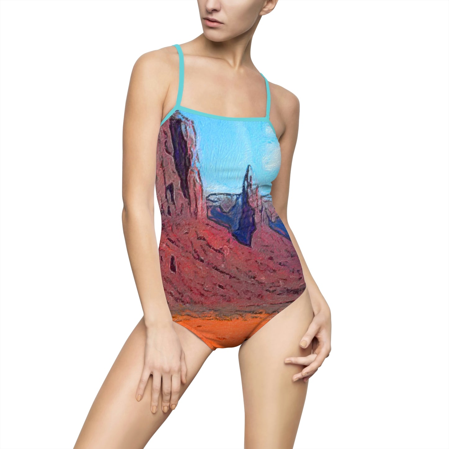Open Range Western Retro One-piece Swimsuit