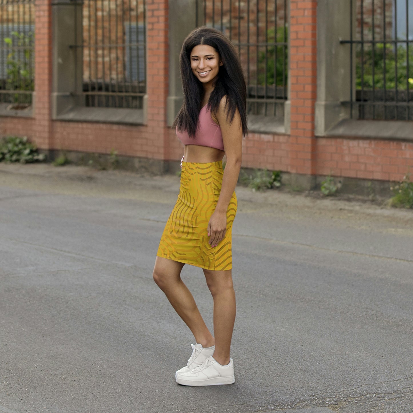 With A Lil’ Mustard On It Skirt (Stretchy AF)