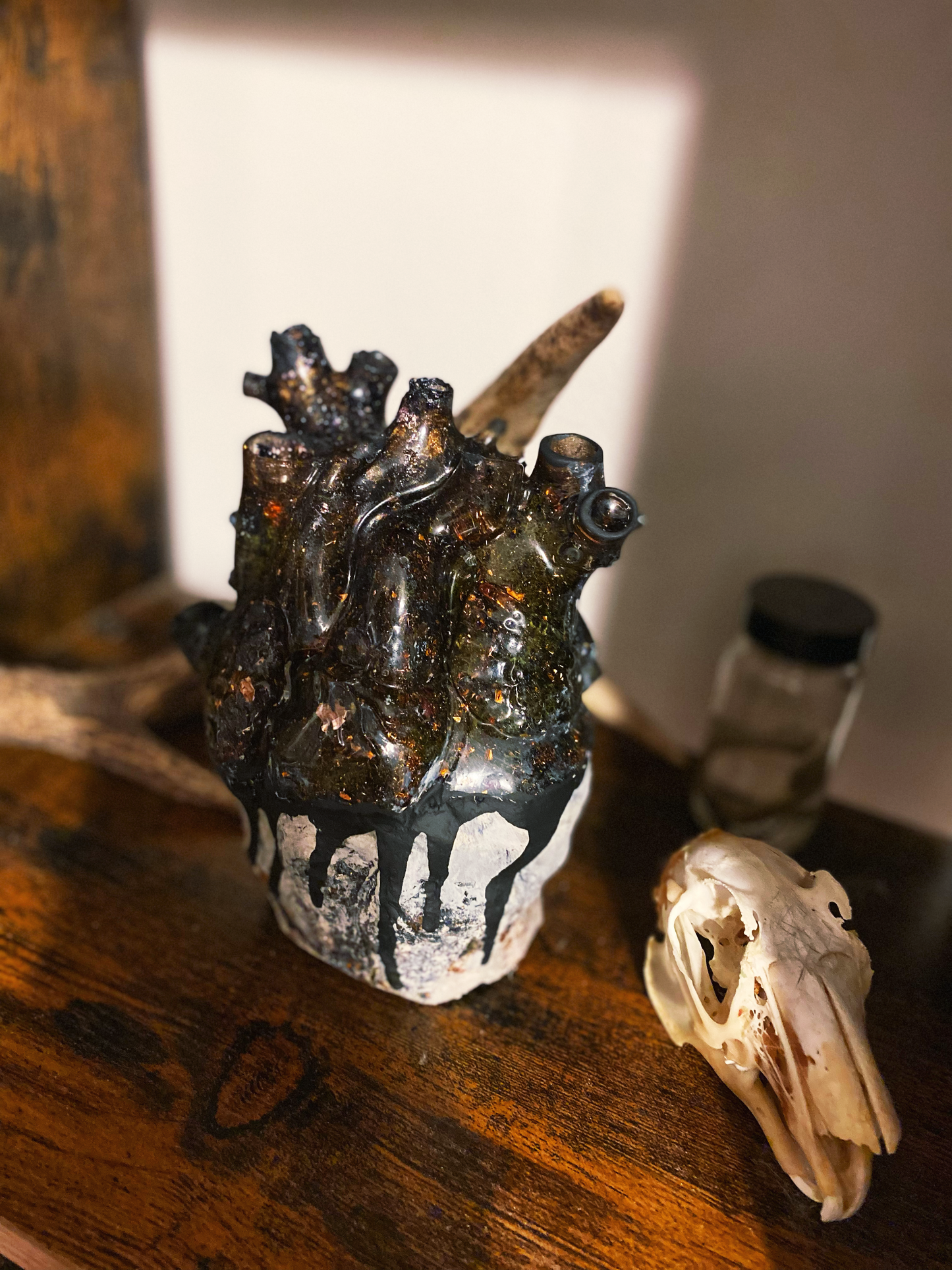 SOLD***** Anatomical Heart Mixed Medium Sculpture