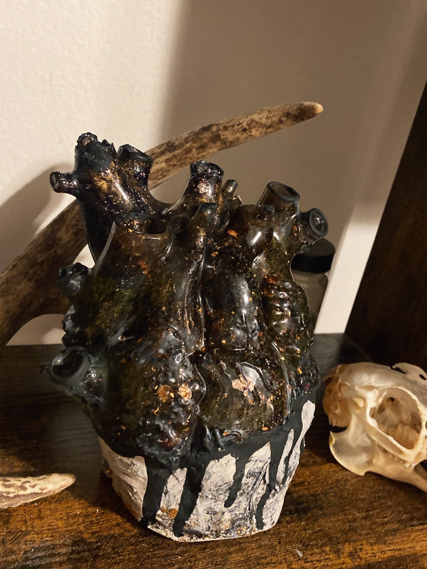 SOLD***** Anatomical Heart Mixed Medium Sculpture