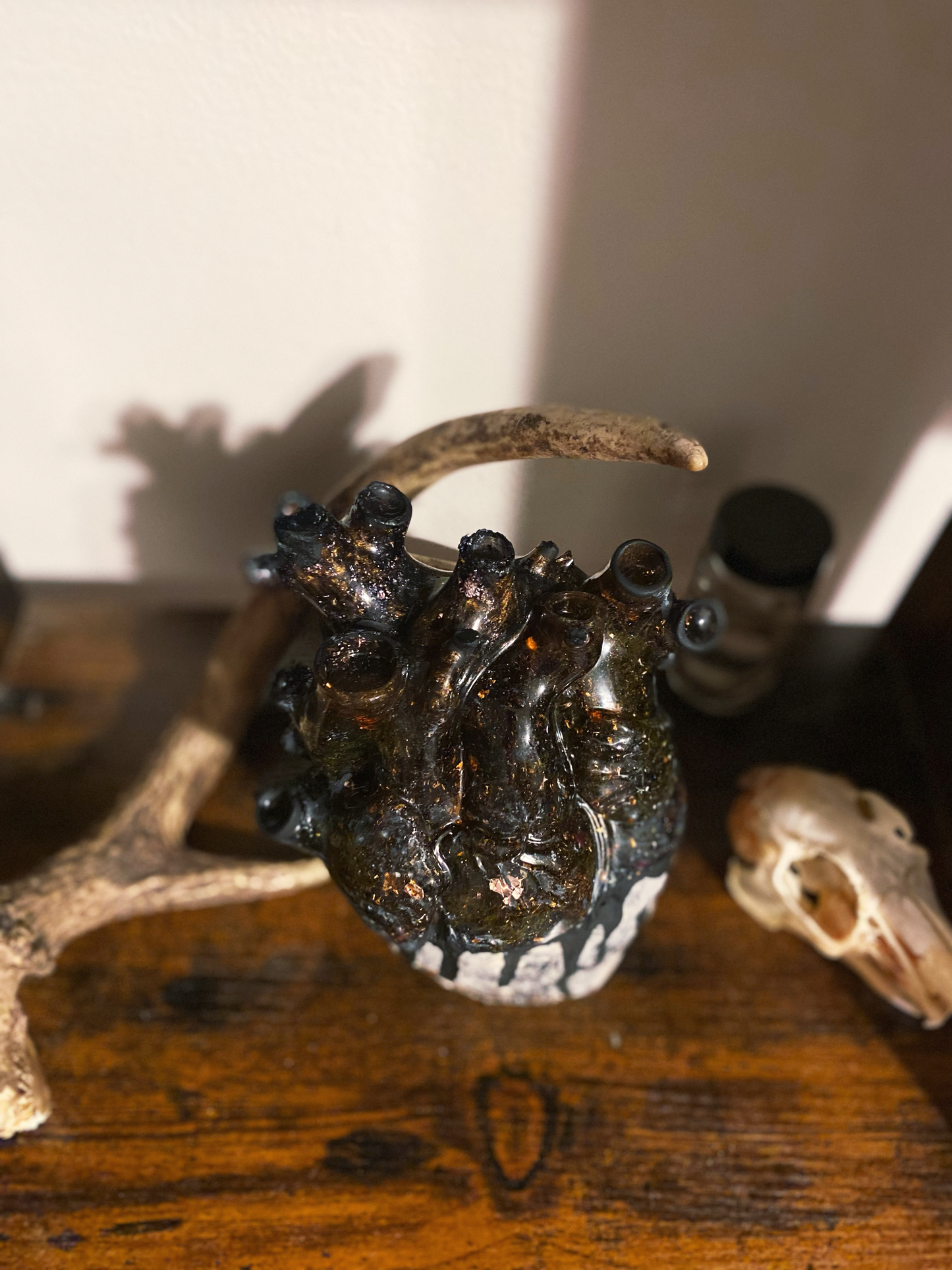 SOLD***** Anatomical Heart Mixed Medium Sculpture